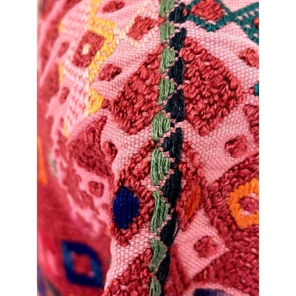 Art to Wear woven cotton top, tapestry at front and back yoke, one size, artsy - Picture 6 of 7